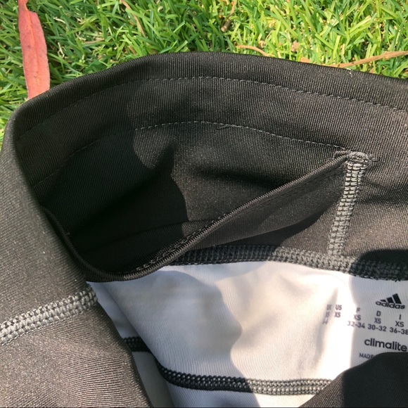 Adidas climalite leggings black /mesh splatter - Picture 5 of 6